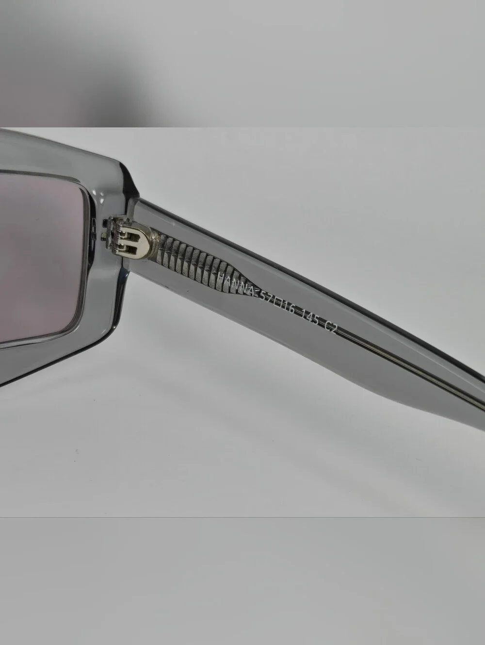 Hanna. Sleek Smoke Color Frame. Unique. 1980s Frame.
